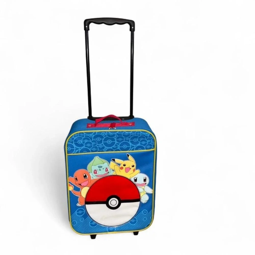 Vintage 2016 Pokémon House Party Pokeball Pilot‎ Rolling Suitcase
